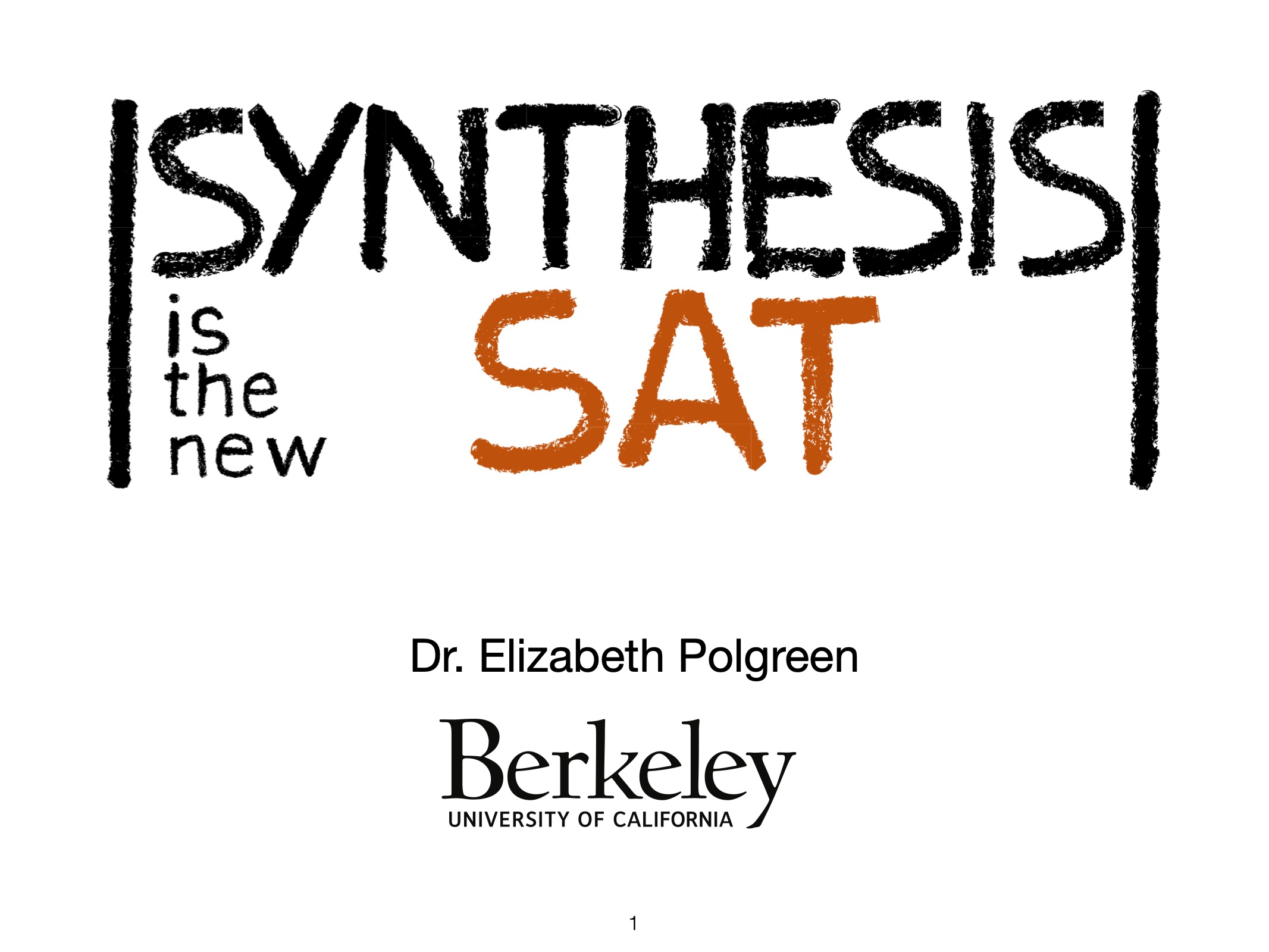 Synthesis is the new SAT solving